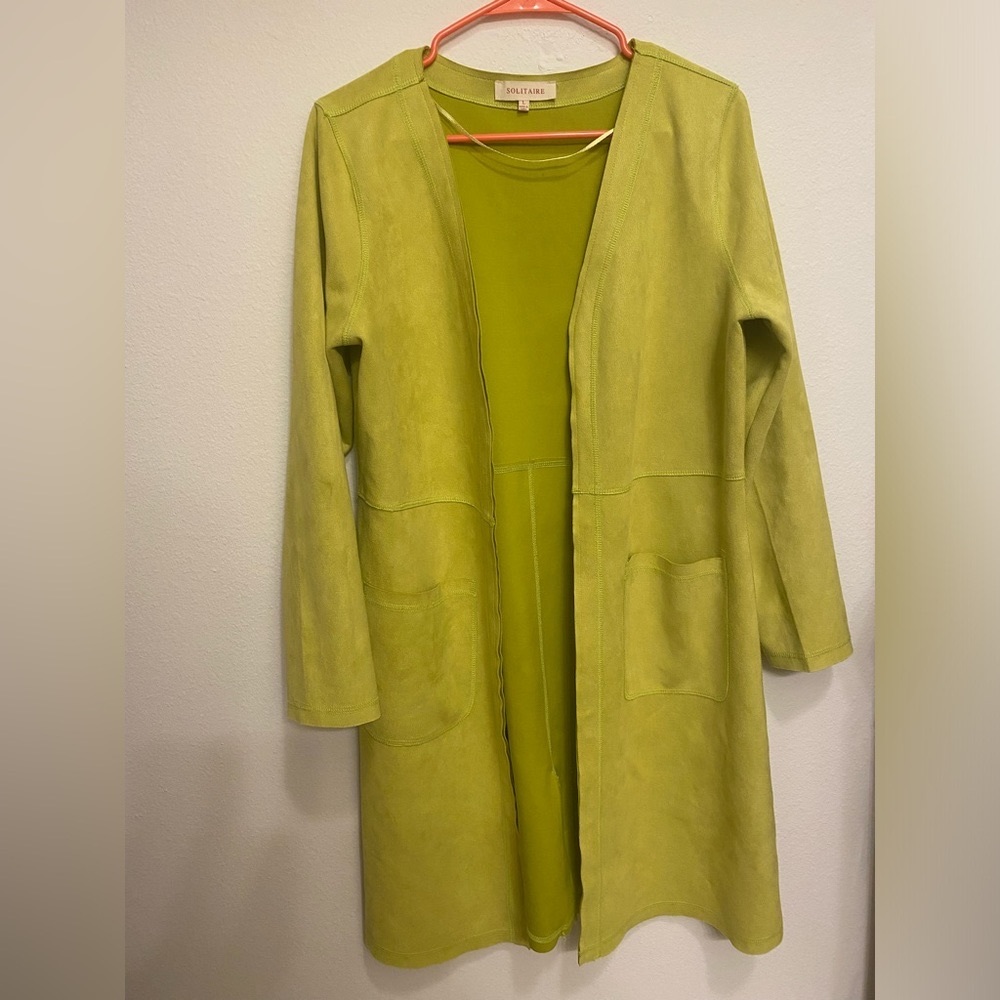 Faux suede coat
